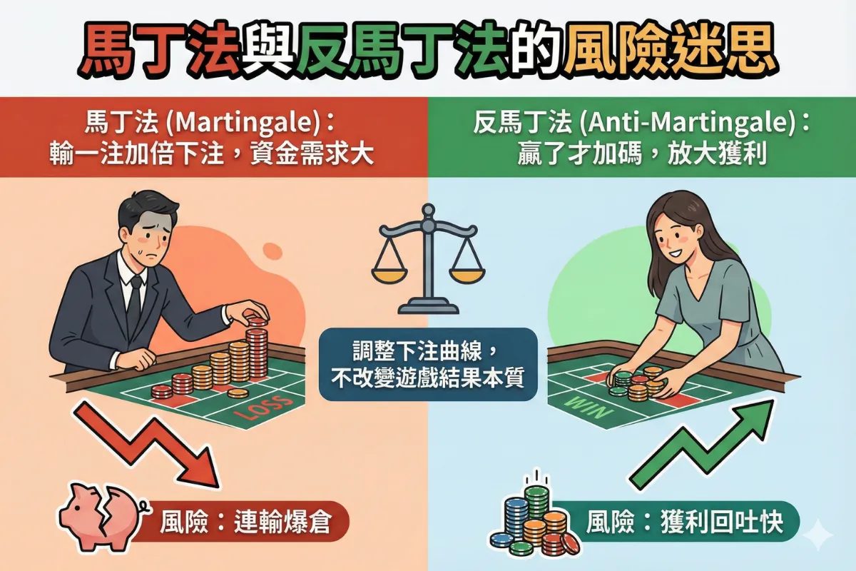 百家乐马丁法与反马丁法的风险迷思