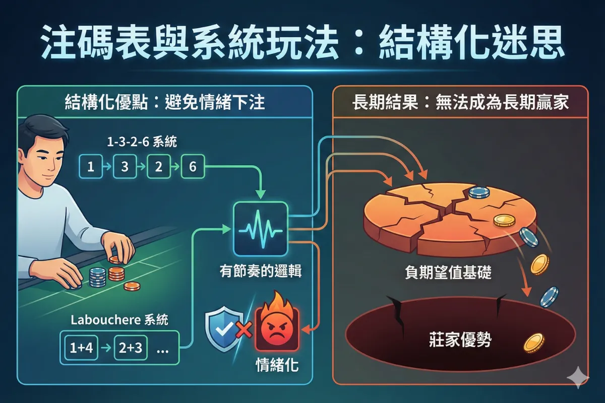 百家乐注码表与系统玩法