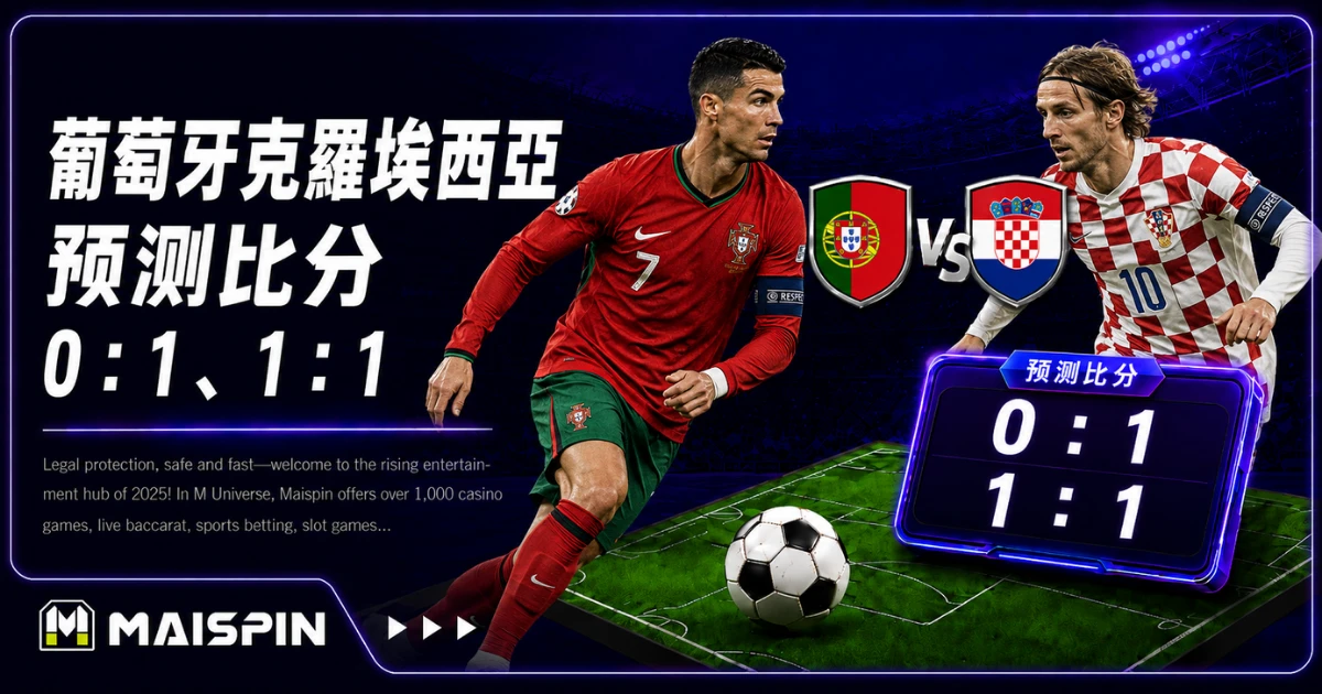 葡萄牙克罗埃西亚预测比分0:1、1:1!C罗碰魔笛,恐踢低比分