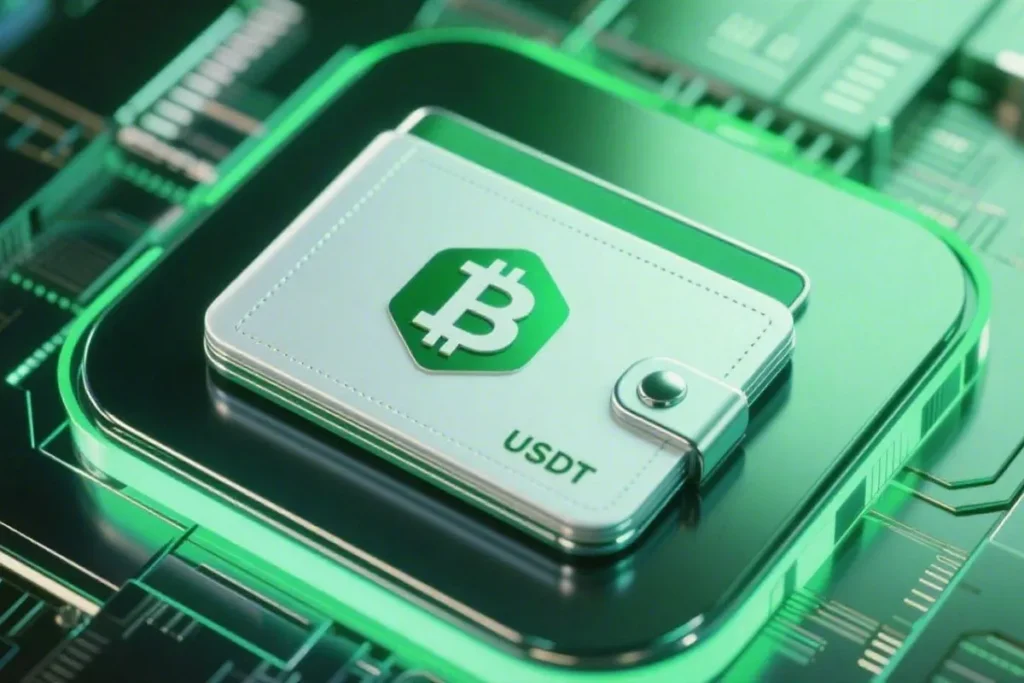 USDT 钱包是什么？/ 示意图