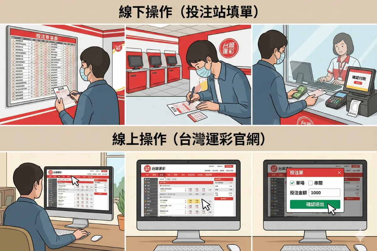 运彩投注线上与门市操作差在哪