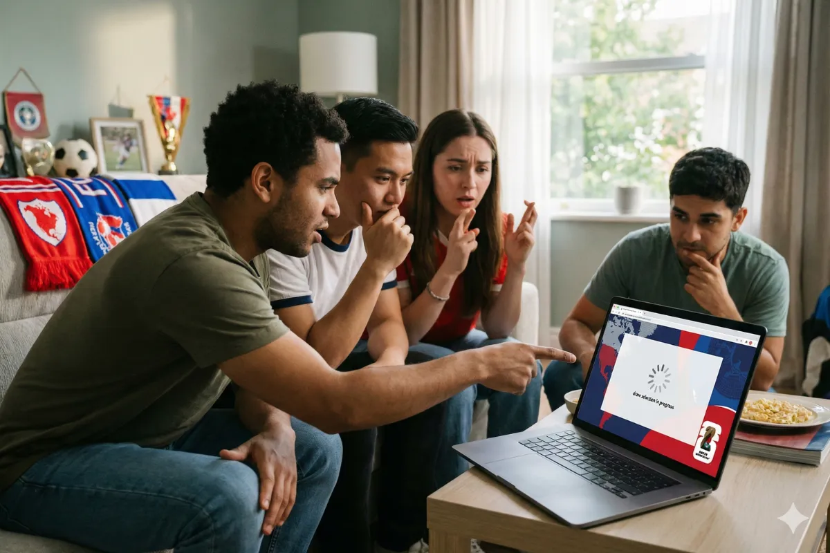 2026 世界杯抽签票示意圖